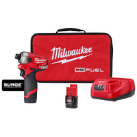 Milwaukee M12 Fuel 12 V 3000 RPM Cordless Brushless Lithium-Ion Hydraulic Impact Driver Kit