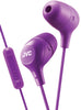 Jvc Hafx38mv Purple Marshmallow Inner Ear Headphones With Mic & Remote