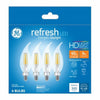 GE Refresh CAC E12 (Candelabra) LED Bulb Daylight 40 Watt Equivalence 4 pk