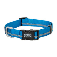 Terrain Snap-N-Go Dog Collar, Blue Reflective Nylon, Medium