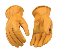 Kinco  Men's  Outdoor  Cowhide Leather  Driver  Gloves  Gold  XL  1 pk