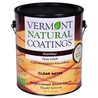 Vermont Natural Coatings  PolyWhey  Satin  Clear  Water-Based  Floor Finish  1 gal. (Pack of 4)