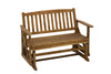 Jack-Post 2  Brown Wood  Bench Glider Glider