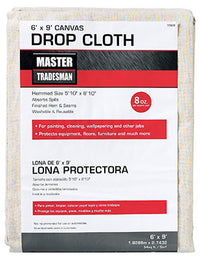 Canvas Drop Cloth, 6 x 9-Ft.