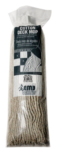 Elite Mops and Brooms #24 Deck Cotton Mop Refill