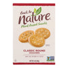 Back To Nature Classic Round Crackers - Safflower Oil and Sea Salt - Case of 6 - 8.5 oz.