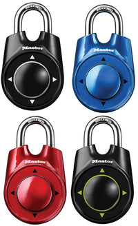 Master Lock 1500ID 2-1/8" Speed Dial® Set Your Own Combination Directional Padlock Assorted Colors