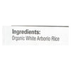 Lundberg Family Farms Organic California White Arborio Rice - Single Bulk Item - 25LB