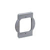 TayMac Rectangle Polycarbonate 1 gang Box Extension Ring Gray