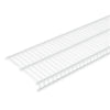 Rubbermaid White Epoxy-Coated Steel Linen Wire Shelf 1.91 L x 72 H x 11.9 W in.