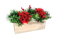 Celebrations Hydrangea with Pot Christmas Decoration Multicolored Wood 1 pk (Pack of 6)