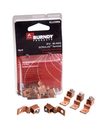 Burndy  6 AWG Offset Terminal Lug  5 pk