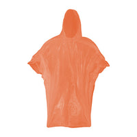 Economy Poncho, Orange, One Size