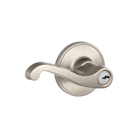 Schlage LaSalle Satin Nickel Keyed Entry Lever 1-3/4 in.