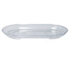 Curtis Wagner Plastics Corp DWT-1200 12" X 6.5" Clear Heavy Gauge Plastic Designer Centerpiece Plant Tray (Pack of 30).