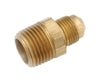 Anderson Metals 3/8 in.   Flare  T X 1/2 in.   D Male  Brass Half Union