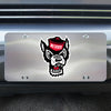 North Carolina State University 3D Stainless Steel License Plate