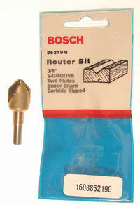 Bosch 85219M V Groove Router Bit Double Flute                                                                                                         