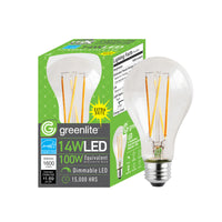 Greenlite A21 E26 (Medium) Filament LED Bulb Warm White 100 Watt Equivalence 1 pk