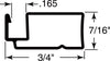 Prime-Line Screen Frame 3/4" X 7/16" 94" L Box of 20 (Case of 20)