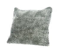 Decoris Knitted Cushion Pillow Gray Cotton 1 pk (Pack of 10)