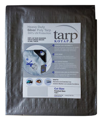 KOTAP 20 ft. W x 30 ft. L Heavy Duty Polyethylene Poly Tarp Silver (Pack of 2)