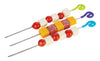 Zeal Assorted Colors Silicone Color Coded Skewers (Pack of 50)