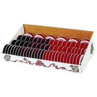 Holiday Trims Ribbon Display Assorted Ribbon Display Burgundy & Red Velvet 2 inch 67 pk (Pack of 67)