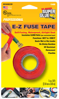 E-Z Fuse Silicone Tape, Red, 1-In. x 10-Ft.