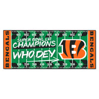 Cincinnati Bengals Super Bowl LVI Field Runner Mat - 30in. x 72in.