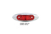 LED Trailer Marker Light, Amber, 2.75 x 3/4-In.