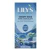 Lily's Sweets Chocolate Bar - Dark Chocolate - 55 Percent Cocoa - Crispy Rice - 3 oz Bars - Case of 12