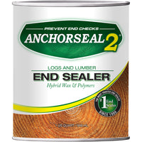 Anchorseal 2 Flat Clear Water-Based Wood Sealant 1 qt (Pack of 12).