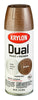 Krylon Dual Hammered Brown Paint + Primer Spray Paint 12 oz (Pack of 6)