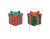 Christmas Gift Box Stake (Pack of 4)