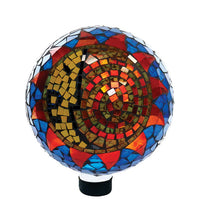 Alpine Glass Assorted 11 in. H Mosaic Sun & Moon Gazing Ball (Pack of 2)