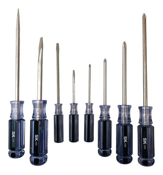 SK Professional Tools Phillips/Slotted Screwdriver Set 8 pc