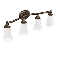 OIL RUBBED BRONZE FOUR GLOBE BATH LIGHT