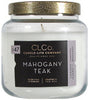 Candle lite 4274175 14 Oz Mahogany Teak CLCo Jar Candle With Metal Lid (Pack of 3)