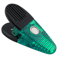 Magnet Source 3.5 in. L X 1.25 in. W Green Teardrop Magnetic Clips 2 pc