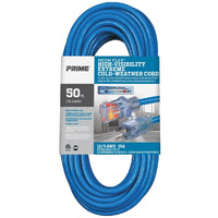 Prime Neon Flex Outdoor 50 ft. L Hi Vis Blue Extension Cord 12/3 SJTW