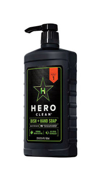 Hero Clean Juniper Scent Dish and Hand Soap 22 oz. (Pack of 6)