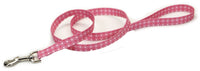 Dog Leash, Dot, Pink Nylon, 1-In. x 6-Ft.