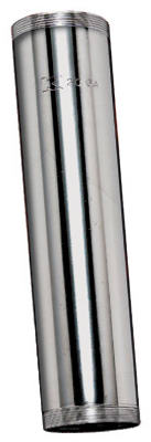 Threaded Drain Pipe Tube, Chrome-Plated, 20-Ga., 1.5 x 12-In.