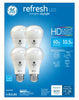 GE Lighting Refresh A19 E26 (Medium) LED Bulb Daylight 60 Watt Equivalence 4 pk