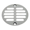 Danco 3-3/8 in. Chrome Round Brass Screw In Shower Drain Cover