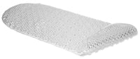 Bath Mat, Bubble, Clear Rubber, 15 x 34-1/2-In.