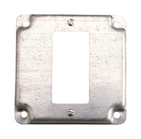 Steel City Square Steel 1 gang Outlet Box Cover For 1 GFCI Receptacle