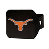 University of Texas Black Metal Hitch Cover - 3D Color Emblem