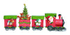 Decoris  Red/Green  Santa Train  Christmas Decor (Pack of 2)